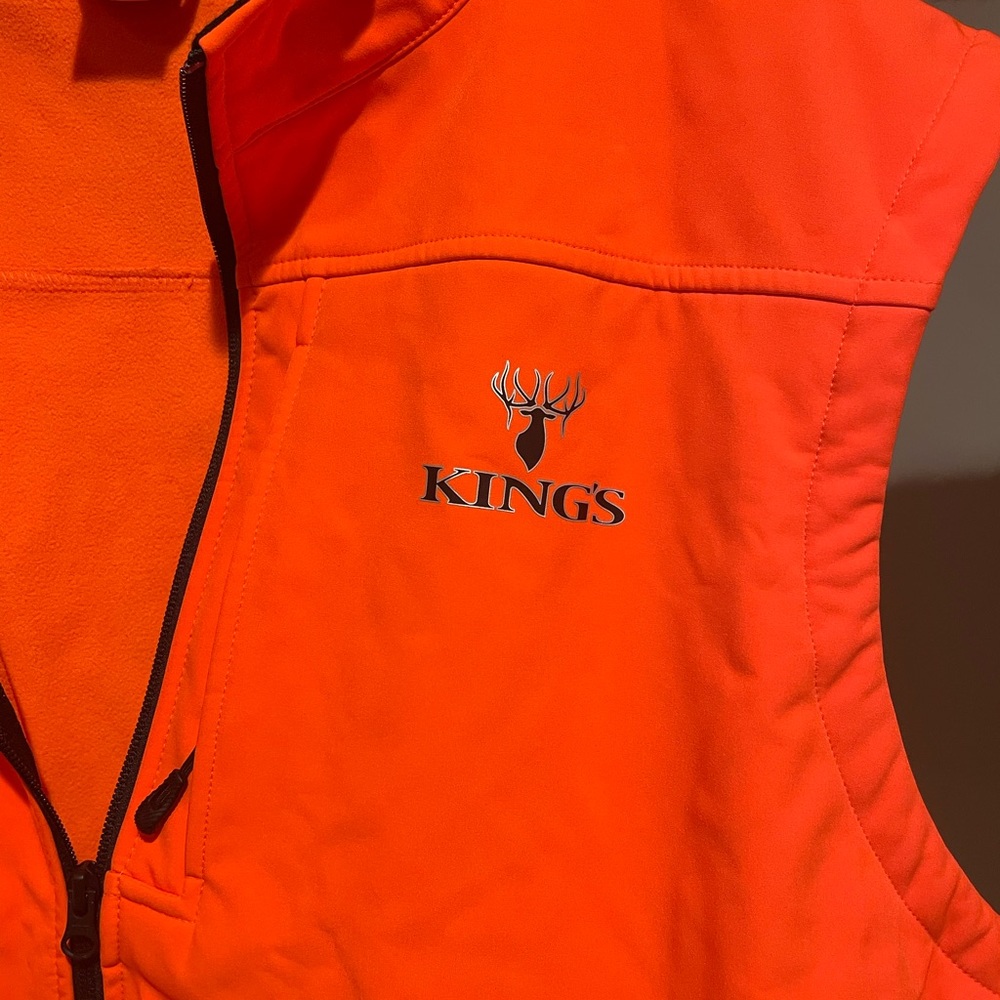 Blaze Orange Soft Shell Vest, 3XL - Picture 2 of 4